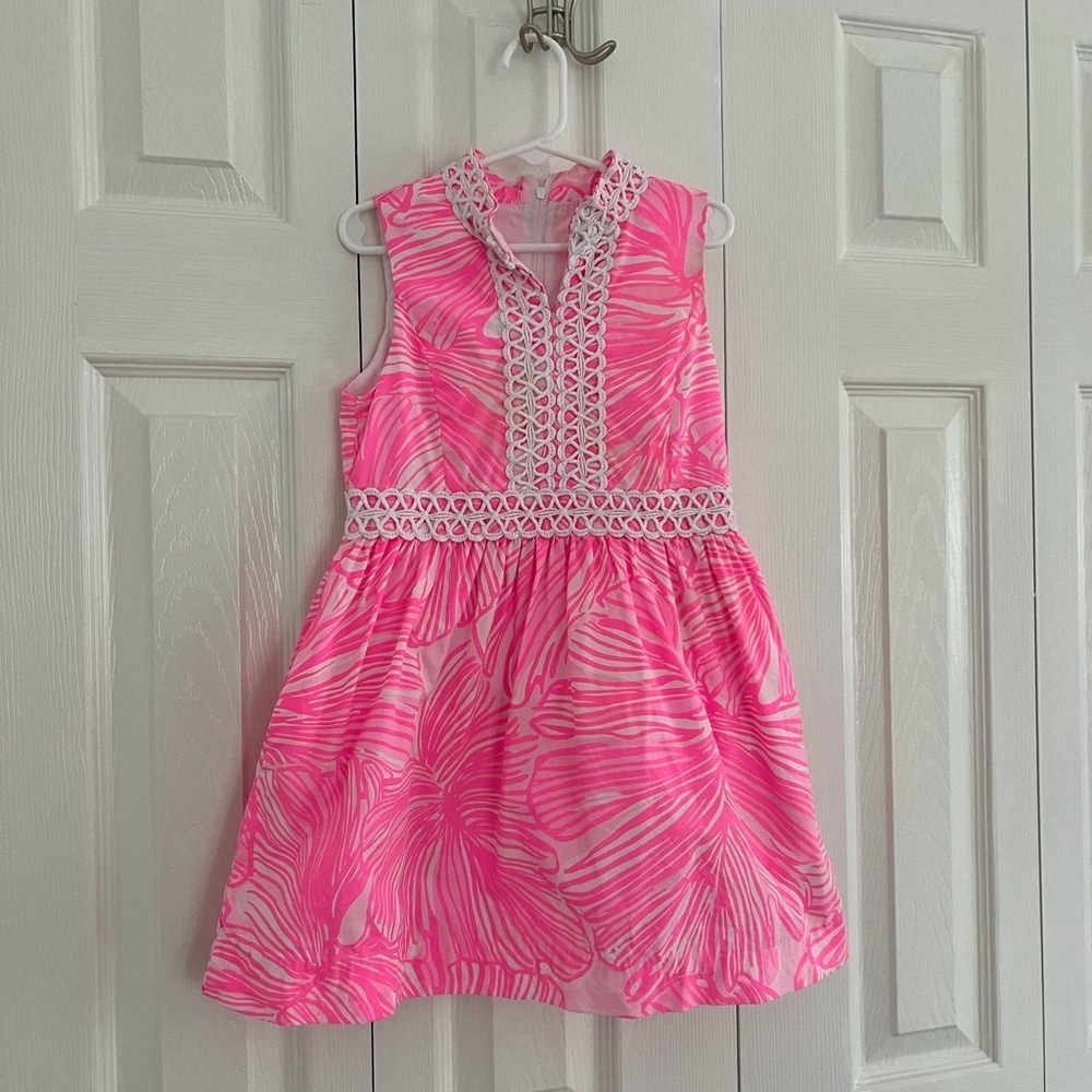 Pink Size 7 Girls Lilly Dress - excellent condition
